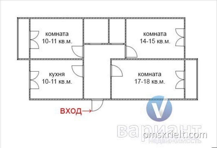 Планировка квартиры омск