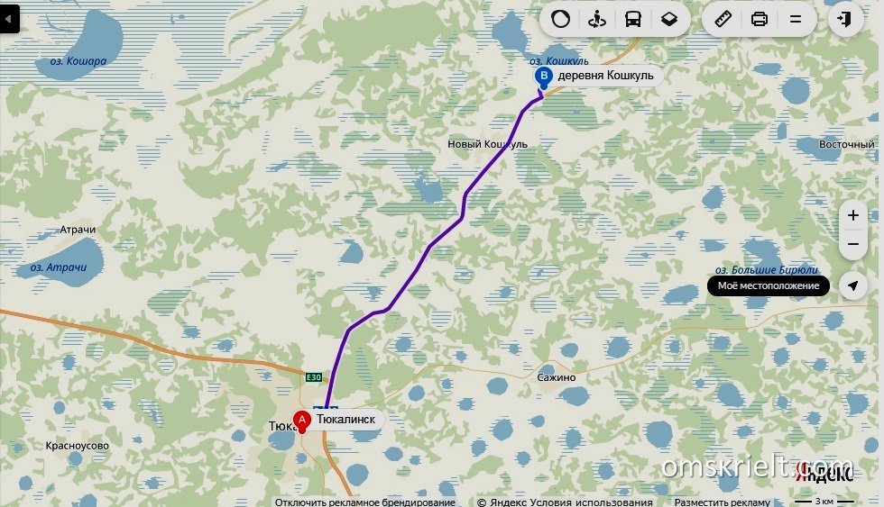 Карта омской области подробная тюкалинского района омской области